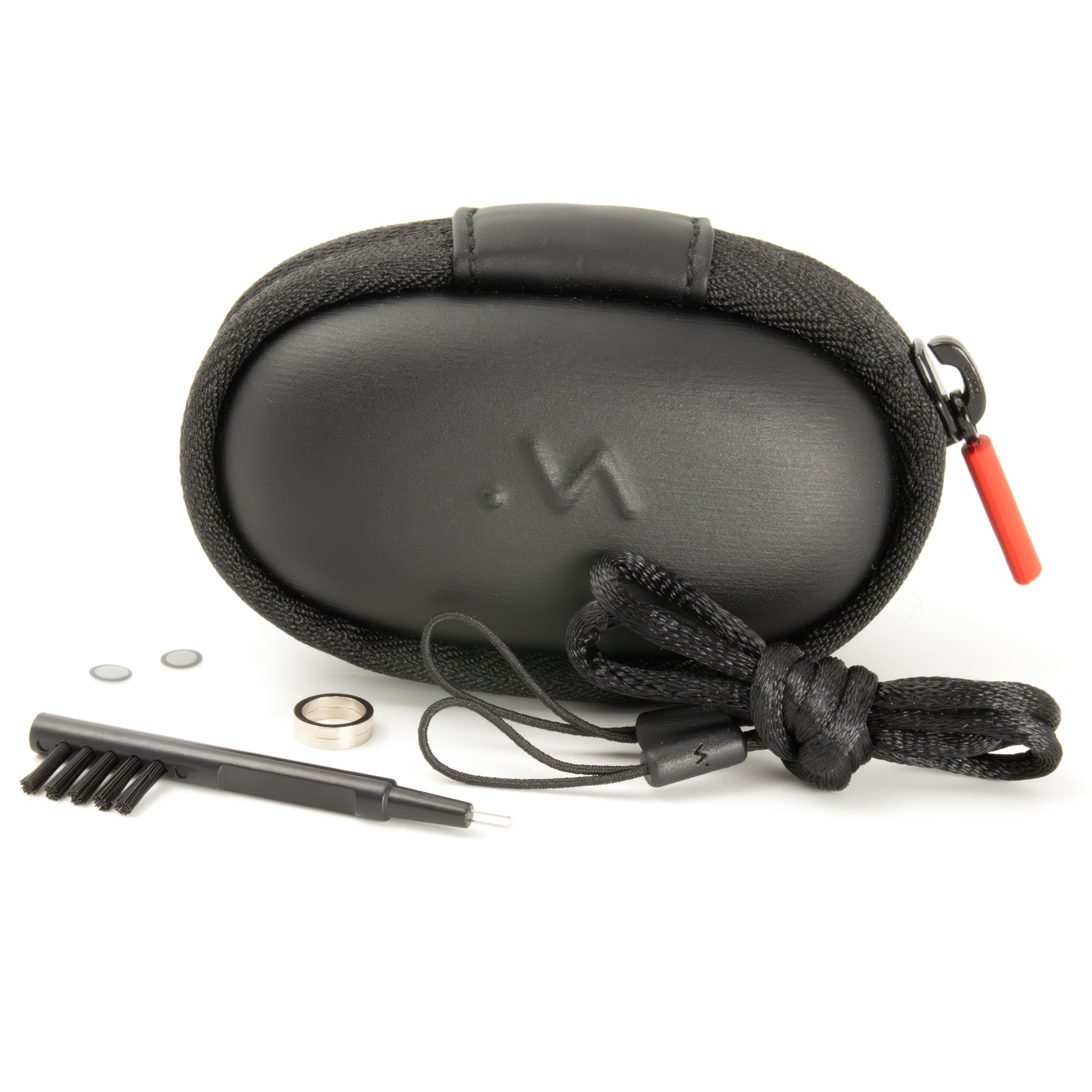 Earplug Carry Case with Lanyard & Cleaning Brush